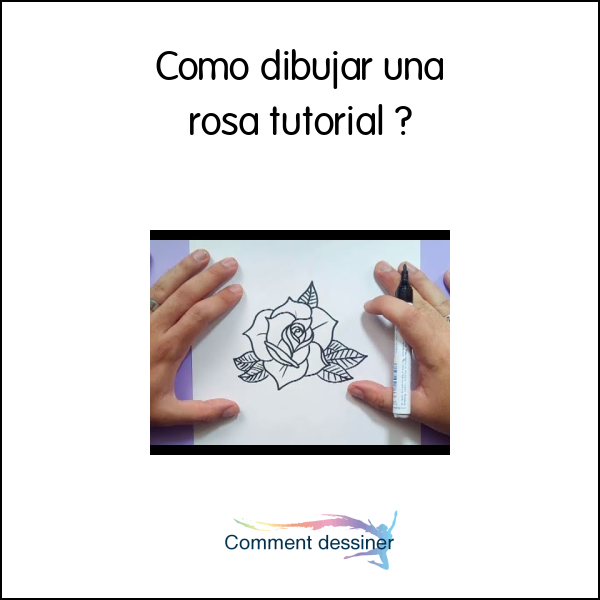 Como dibujar una rosa tutorial